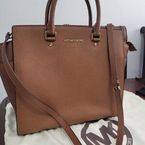 Michael Kors Brown Satchel Bag
